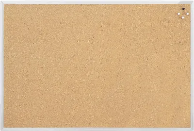 Image de Tableau en liège L1200xH900mm naturel avec cadre aluminium MAGNETOPLAN