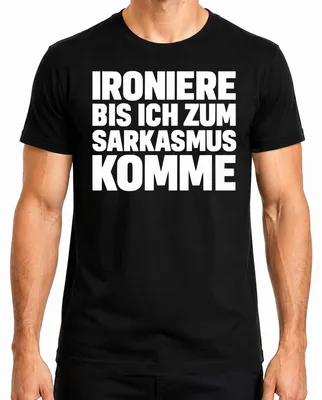 Zdjęcie produktu dla Ironise until I become sarcastic sarcastic cheeky gift koszulka męska, czarny, XXL