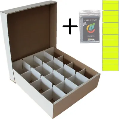 Image de Deck-Box géant - 5 boîtes de rangement (blanc) avec 16 compartiments pour TCG + pochettes collect-it.de