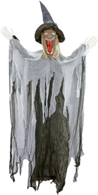 Produktbild von Halloween Dekoration Grusel Hexe - 170 cm | Hängefigur Geist