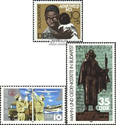 Produktbild von Briefmarken DDR 1987 Mi 3105,3117,3122 (kompl.Ausgaben) postfrisch Internationale Solidarität