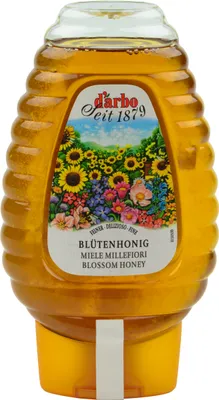 Produktbild von BLÜTEN-HONIG naturbelassen 500g Dosierflasche von DARBO