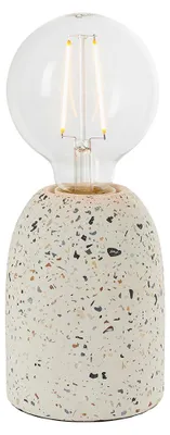 Imagen del producto de Lámpara de mesa TERRAZZO, blanca, 1xE27, 20W, hormigón arquitectónico, dimensiones: 13x10x10 cm, IP20, Endon