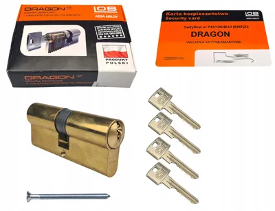 Produktbild von LOB DRAGON XT Messing Türzylinder Sicherheit 6D 35/35