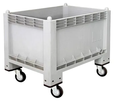 Produktbild von Industriebox mit 4 Lenkrollen, lebensmittelecht, 300 Liter, LxBxH 1000x700x790 mm