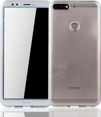 Produktbild von Handyhülle Schutzhülle für Huawei Honor 7C Full Case Cover Displayschutz 360 Transparent