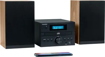 Immagine prodotto di Thomson Mic123dab Micro Sistema Hi-Fi Cd/Usb/Dab Bluetooth Legno/Nero