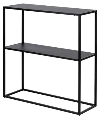 Produktbild von Konsolentisch mit Ablage – 79,5 x 80,5 x 26 cm, Metall, Schwarz, Flurtisch