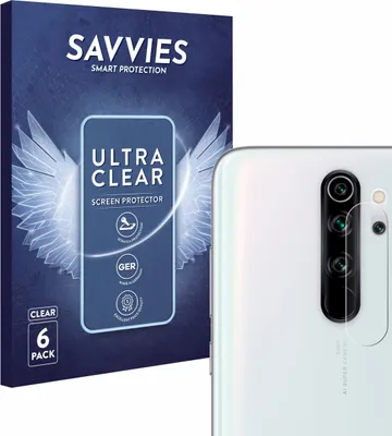 Produktbild von 6x Für Xiaomi Redmi Note 8 Pro (NUR Kameraschutz) Schutzfolie Savvies Displayschutz Display Schutz Folie Klar Transparent