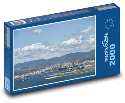 Produktbild von Puzzle 2000 Hafen und Industrielandschaft - martinpuzzle
