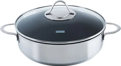 Produktbild von Kelomat Schmorpfanne Perfekt Ø28 cm mit Deckel Edelstahl Antihaft