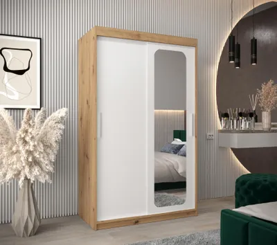 Obrázek produktu pro Zrcadlová skříň DONICELA 1 - 120 cm, artisan / bílá