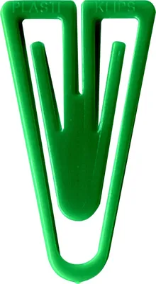 Produktbild von Büroklammern Plastiklips 25mm VE=10x500 Stück grün