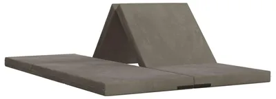 Image de Canapé-lit pliant vidaXL 140 x 67 x 45 cm, gris clair