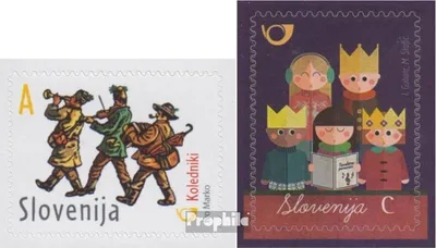 Produktbild von Briefmarken Slowenien 2015 Mi 1171-1172 (kompl.Ausg.) postfrisch Neujahr
