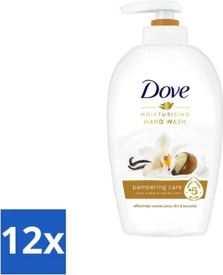 Produktbild von Dove Handseife - Verwöhnende Pflege - Wohltuend - 250 ml - Vorteilspack - 12 Stücke