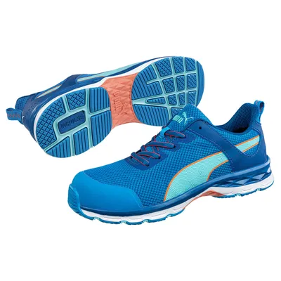 Zdjęcie produktu dla Buty ochronne damskie Puma Beat WNS zgodne z normą EN ISO 20345:2011 S1 ESD HRO SRC niebieskie rozmiar 37