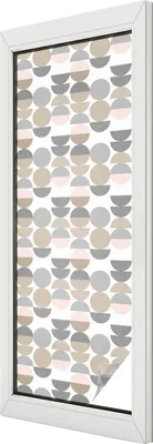 Zdjęcie produktu dla Folia witrażowa - 146x50 cm - wzór witrażowy - nieprzezroczysta dekoracyjna folia do ochrony prywatności - samoprzylepna, ochrona przed promieniowaniem UV - wzory geometryczne