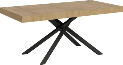 Immagine prodotto di ITYHOME - Tavolo allungabile 180/440x90 cm Karida quercia natura gambe antracite