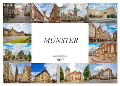 Produktbild von Münster Impressionen (Wandkalender 2027 DIN A4 quer), CALVENDO Monatskalender