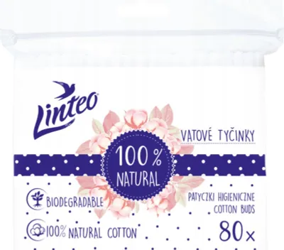 Obrázok produktu pre Kozmetické Tyčinky 80Ks Linteo Fólie...