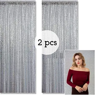Image de Fond scintillant de 1,25 x 2,2 mètres, idéal pour la décoration de mariages et d'événements