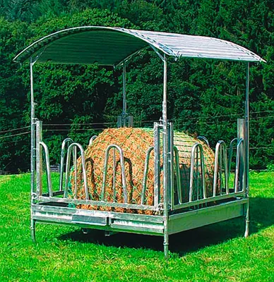 Produktbild von Kerbl Futtersparnetz Heunetz über den Heuballen
