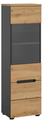 Produktbild von Vitrine Canu | Artisan / Basalt Grau ohne Beleuchtung