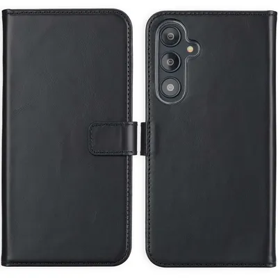 Imagen del producto de Funda de Cuero Auténtico tipo Libro para Samsung Galaxy S24 FE -