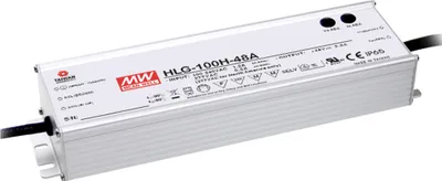 Produktbild von MEANWELL HLG-100H-54, AC-DC LED-Installationsnetzteil, Metallgehäuse, IP67 95,58W 54V 1,77A CV+CC