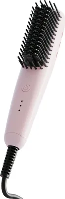 Produktbild von INF Mini Haar Glättungsbürste - Ionisch, Nass & Trocken, 3 Temperaturstufen Rosa