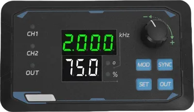 Zdjęcie produktu dla 2-kanałowy generator sygnałów PWM 1 Hz–150 kHz, regulowany cykl pracy fazy 0°–360°