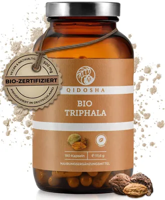 QIDOSHA Bio Triphala Kapseln hochdosiert aus dem A… – Bild 1