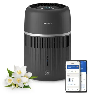 Produktbild von Philips 4000 series Luftbefeuchter, Dunkles Grau, Kunststoff, 1,5 m, 3 W, AC, 100-240 V