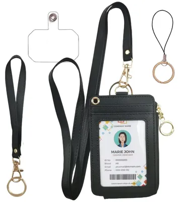 Imagen del producto de Solidchoice - Lanyards s con portacarnet y compartimento con cremallera