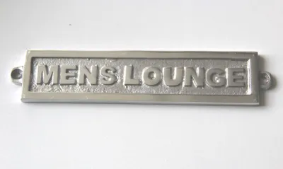 Produktbild von Türschild Wandschild - Mens Lounge - Aluminium
