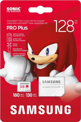 Zdjęcie produktu dla Karta pamięci Samsung micro SDXC 128 GB PRO Plus Sonic + adapter SD