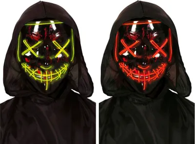 Produktbild von Halloween Horror Gruselmaske Unheimlich Schauermaske Kostüm Party Accessoire Gruselige Verkleidung Festival Schauriger Auftritt Faschingsartikel Maskerade, Farbe: Schwarz