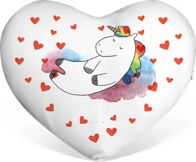 Produktbild von Mr. & Mrs. Panda Dekokissen Einhorn Wolke 7 - Weiß - Geschenk, Liebeskissen, dekoartikel, Lustig, Sofakissen, Herzkissen, Unicorn, Glaube, Einhörner, Witzig