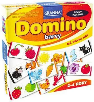 Produktbild von Domino Lernspiel für Kinder, bunt, zum Kennenlernen von Farben und der Welt