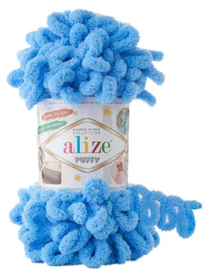 Produktbild von Alize Puffy Strickgarn, vorgefertigte Schlaufen, Stricken ohne Nadeln, Farbcode 289, ca. 9m/100g