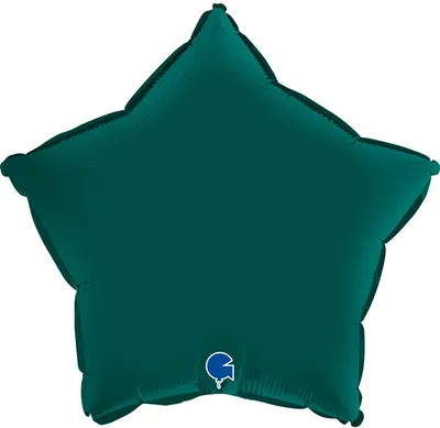 Produktbild von Folienballon - Satinflasche Grüner Stern 46 cm, Grabo