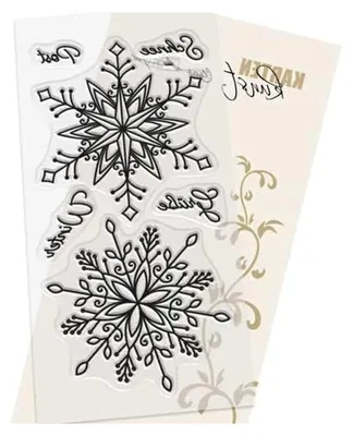 Produktbild von Motiv-Stempelset Weihnachten - Große Schneeflocken