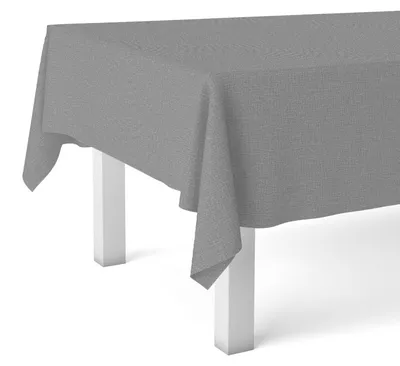 Tischdecke 100x140 cm, grau, wasserabweisend, fleckenresistent