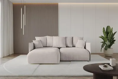 Produktbild von ALTDECOR Ecksofa mit Schlaffunktion und Bettkasten ONESK-L  216x177x72 cm  Hellbraun - Corner Sofa Eckcouch Couch L-Form  angeordnet Schlafcouch Ausziehbar Wohnlandschaft