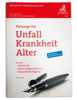 Produktbild von Vorsorge für Unfall, Krankheit, Alter
