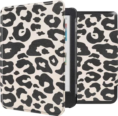 Productafbeelding van imoshion Design Slim Hard Case Bookcase voor de Kobo Clara Colour / BW - Leopard