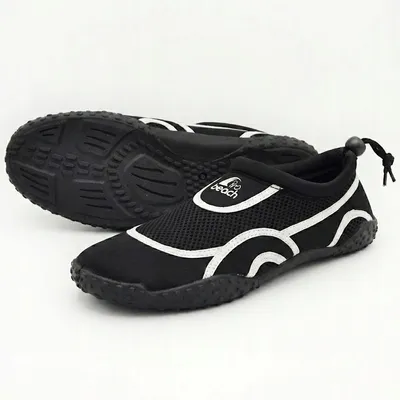 Produktbild von Damen Wasserschuhe Schwarz Grau Badeschuhe Strandschuhe zum Schwimmen Strand Meer 36