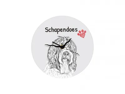 Image de Berger hollandais horloge avec photo de chien Art-Dog