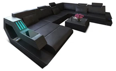 Produktbild von XXL Wohnlandschaft Ravenna U-Form aus Leder